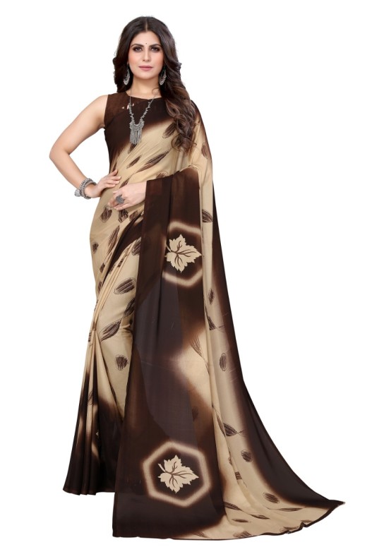 Fancy Georgette Printed Saree With blouse